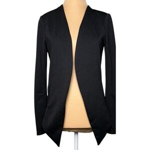 BCBGeneration Black Tuxedo Blazer Open Front Long Sleeve XS